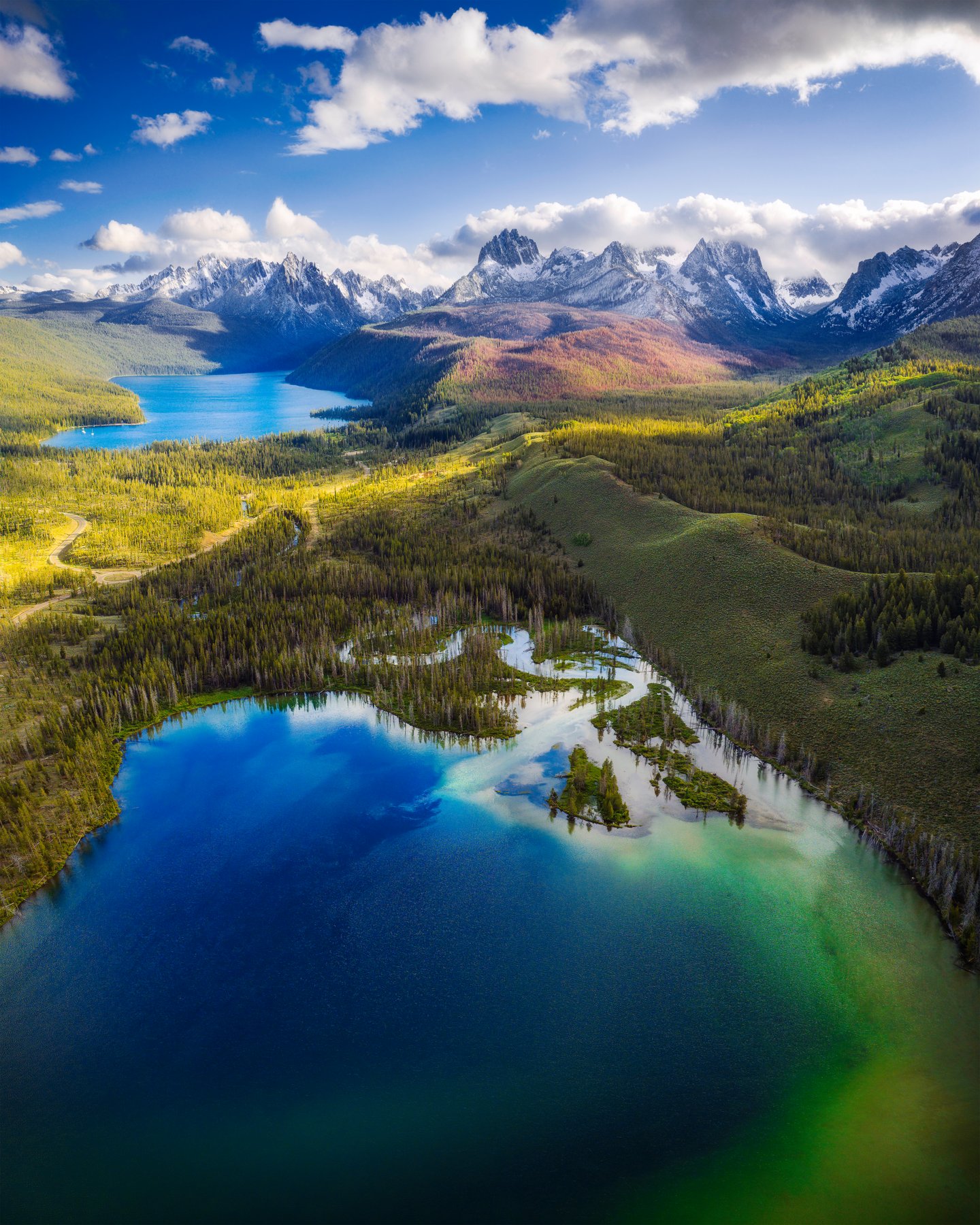 Redfish Lake June Snow