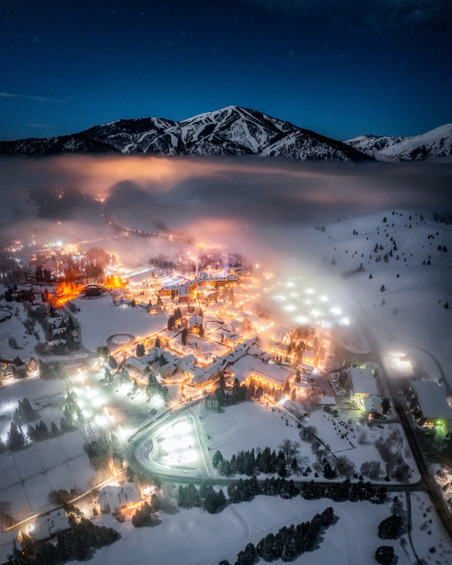 Sun Valley Night Fog