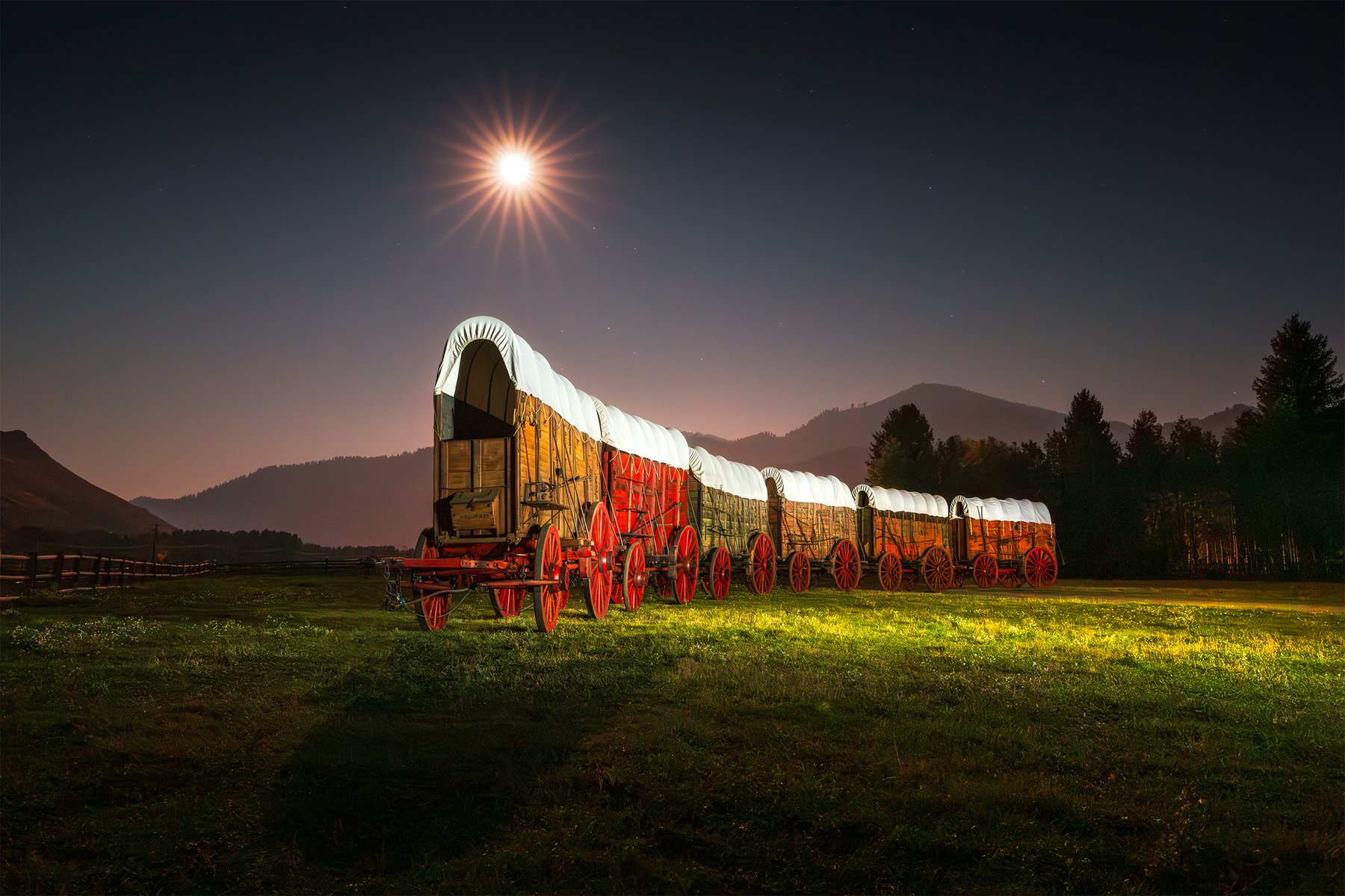 Wagon Days Moon & Stars