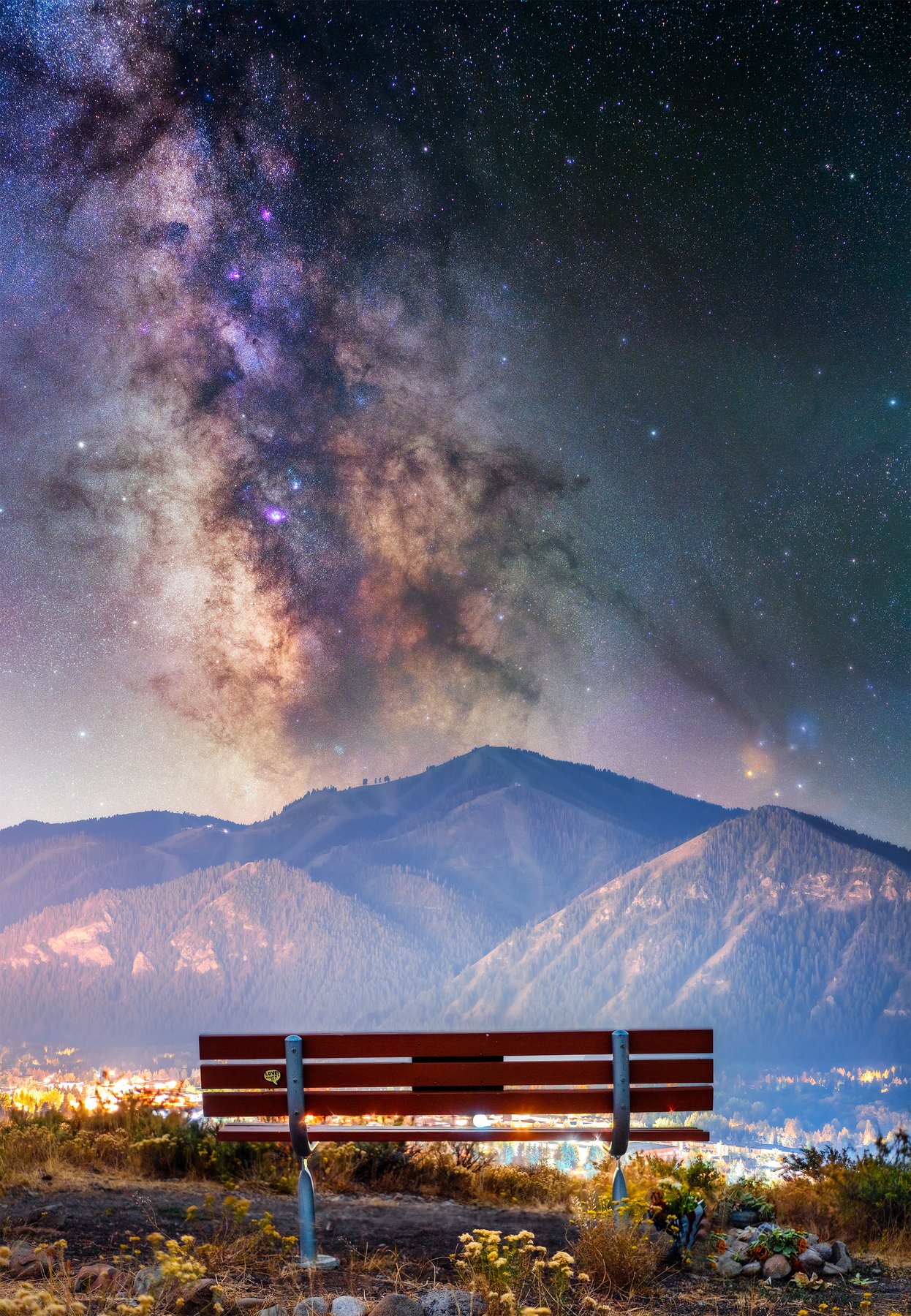 Milky Way โ Empty Bench